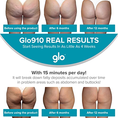 Glo910+ Anti Cellulite Massage Machine With 4 Massage Heads | Ultimate Tool For Toning Legs, Butt, Thighs And Tired Heavy Muscles | Perfect For Body Scrub Or Exfoliation Session #TOP2