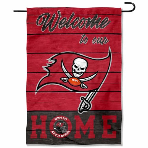 Tampa Bay Buccaneers Welcome Home Decorative Garden Flag Double Sided Banner