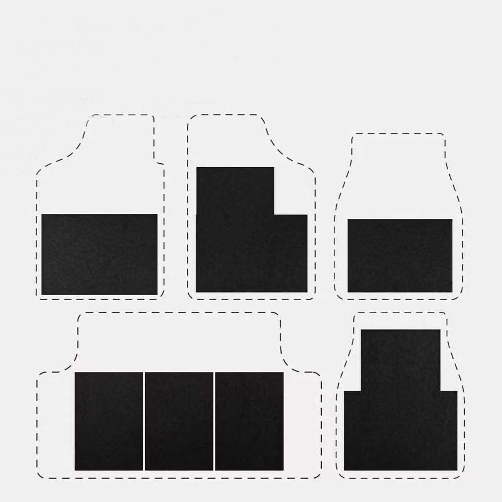 YehVeh 5 Pack Disposable Car Floor Mats Cover Felt Automotive Floor Mat Foot Rest Pads Protector for Car — view 3