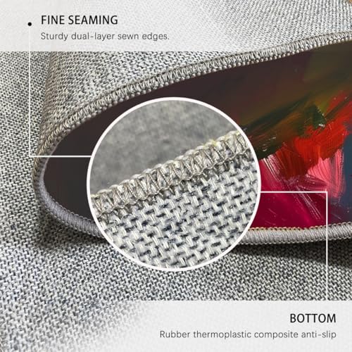 Tapis lavable multicolore art moderne pour chambre et salon 60x90 - 7