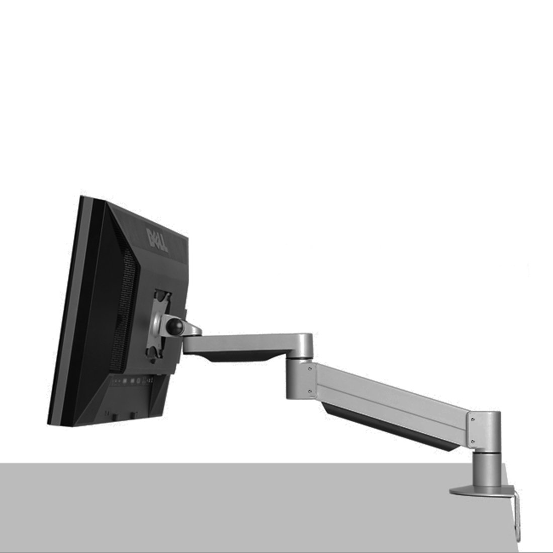 Braccio Supporto Monitor ThingyClub A Molla Gas, Per Schermi 10-27 Pollici, VESA 75/100, Inclinabile E Regolabile In Altezza, Nero - 2