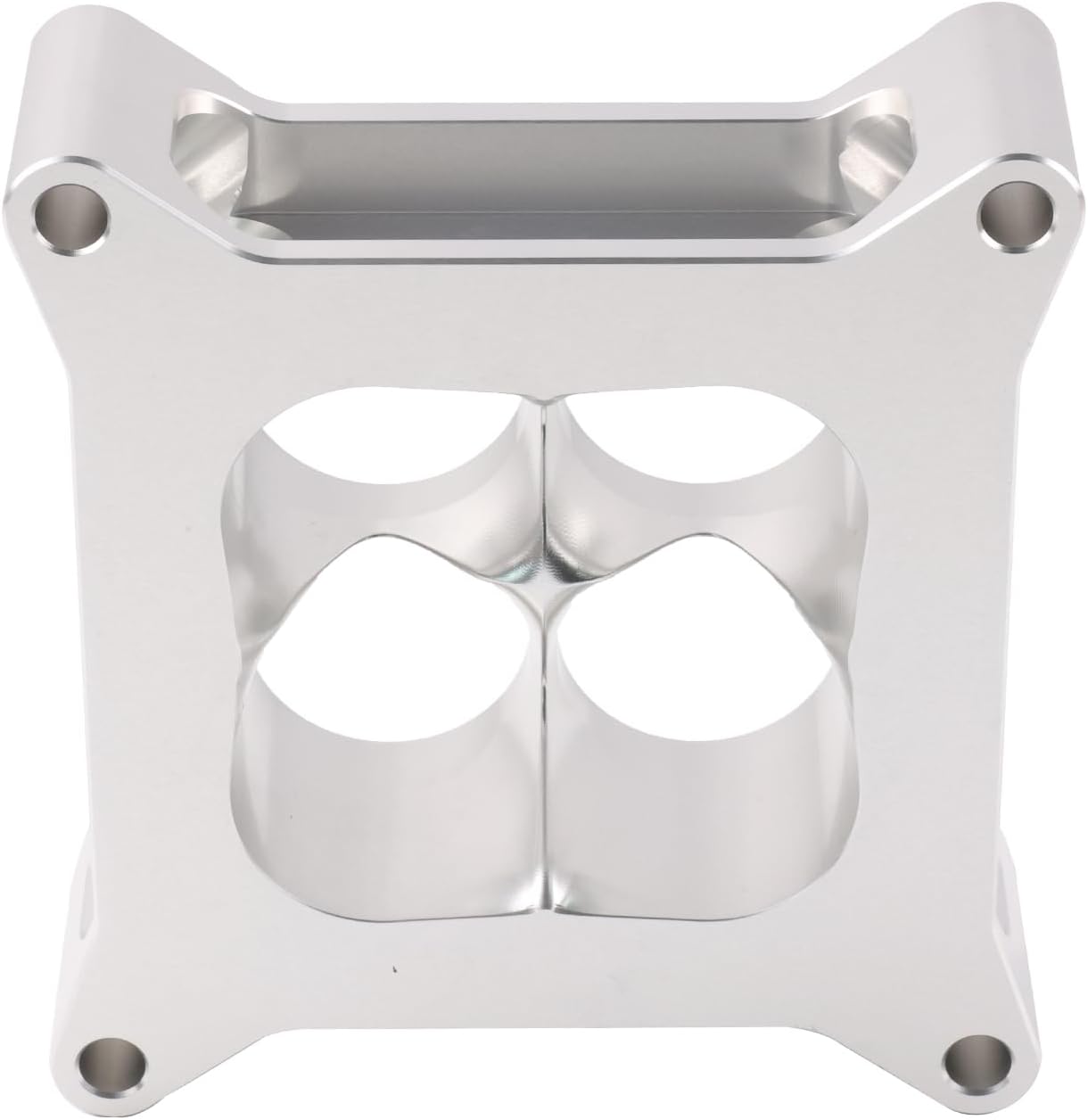 RRKEETTXY 2" 4150 Aluminum Carburetor Spacer CNC Machined Square Bore 4 Vacuum Ports Tapered Combo for Improved Airflow and Heat Management