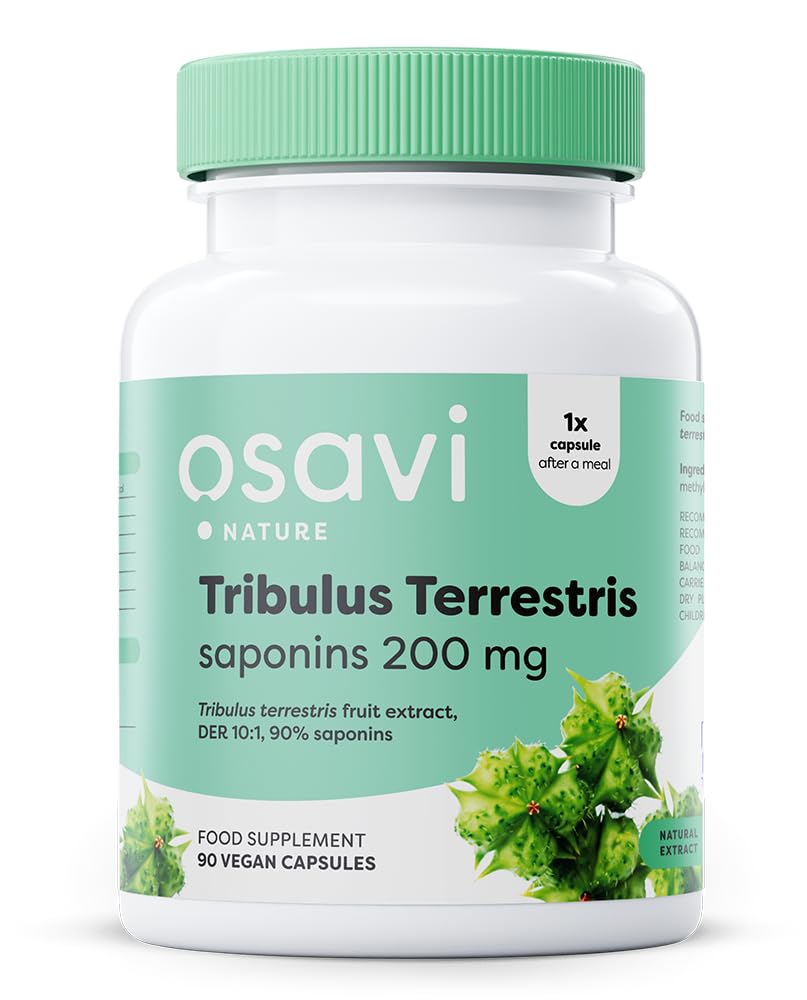 Osavi Tribulus Terrestris 200 mg – 90 Vegan Capsules | Containing Tribulus Terrestris Fruit Extract | Rich in Saponins