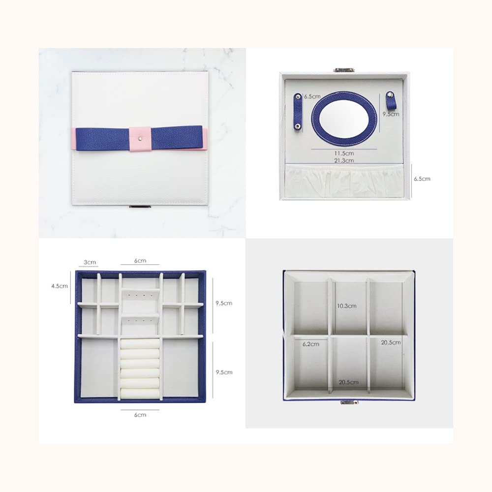 Mini walizka podróżna na biżuterię, mały podróżny organizer na biżuterię, przenośne pudełko na biżuterię Mini podróżny organizer do przechowywania Przenośne pudełko do przechowywania wystaw na