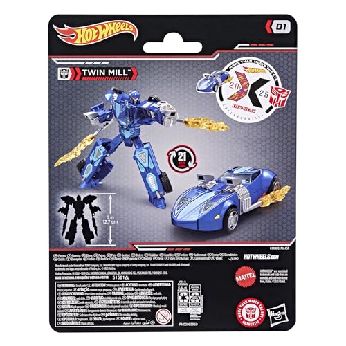 Transformers Collaborative Hot Wheels® x, Figurine Convertible Twin Millä