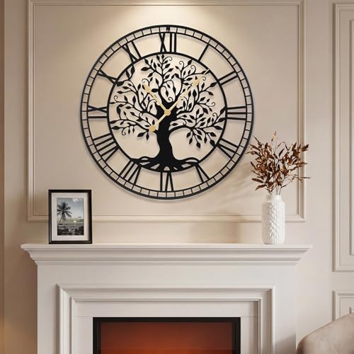 Goplus Tree of Life 27 inch wall clock image