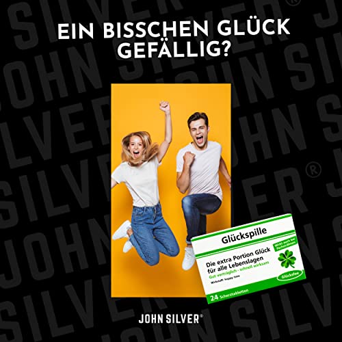 Scherztabletten im 3er Set, Schoko Tabletten als Geburtstagsgeschenk. Spaß, Anti Stress, gute Laune, Junggesellenabschied Mann und Frau. Erfurth Fun® JOHN SILVER® Schoko Drops