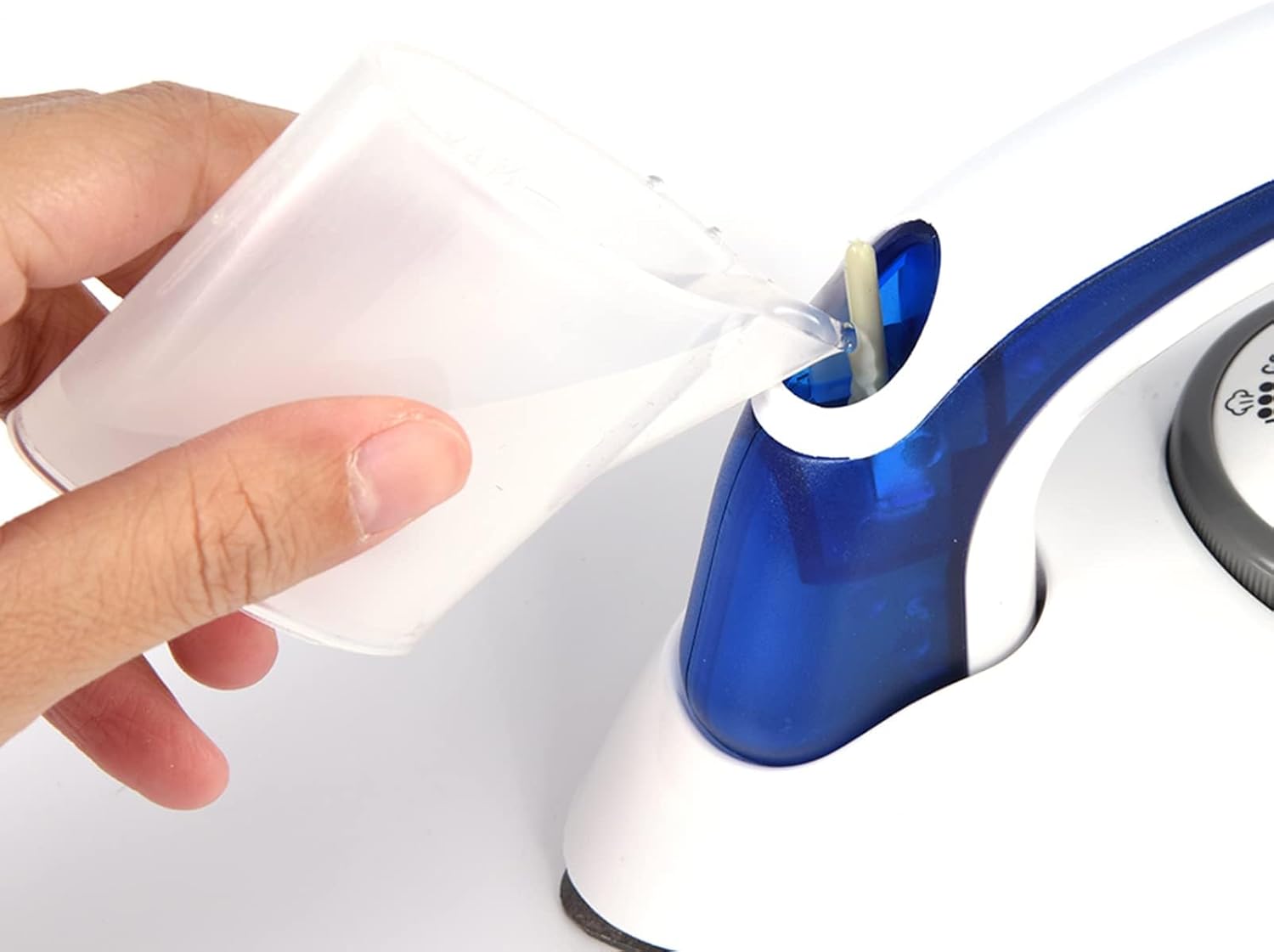 Portable Handheld Steam Iron with Temperature Control - Foldable Travel Steamer for Wrinkle Removal on Fabrics