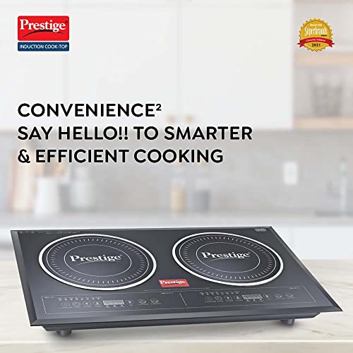 Compare Prestige PDIC 3.0 Double Induction Cooktop(3200W, Black, 2