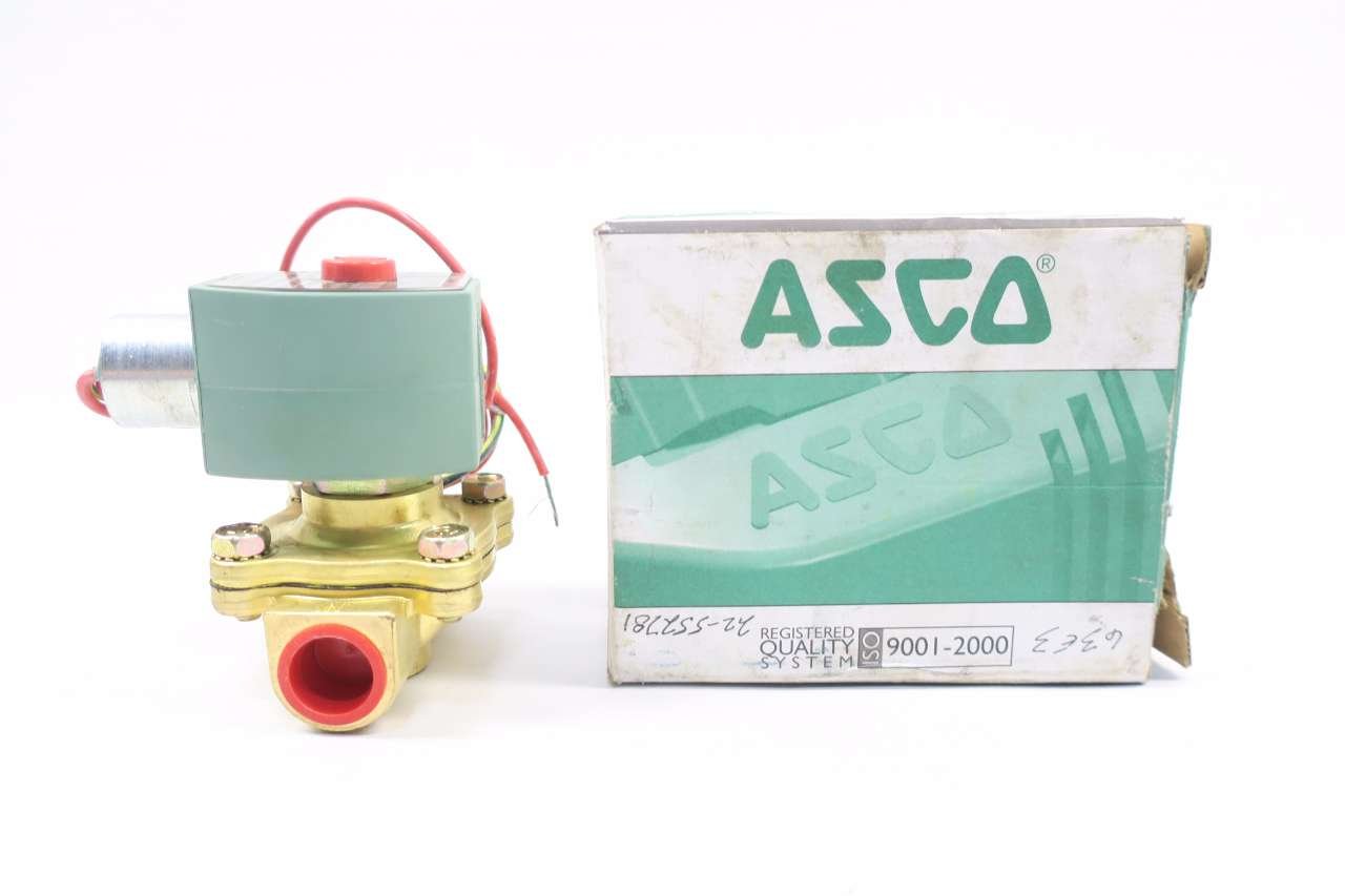 New ASCO 8210G7 RED-HAT II 120V-AC 1/2 in NPT Solenoid Valve