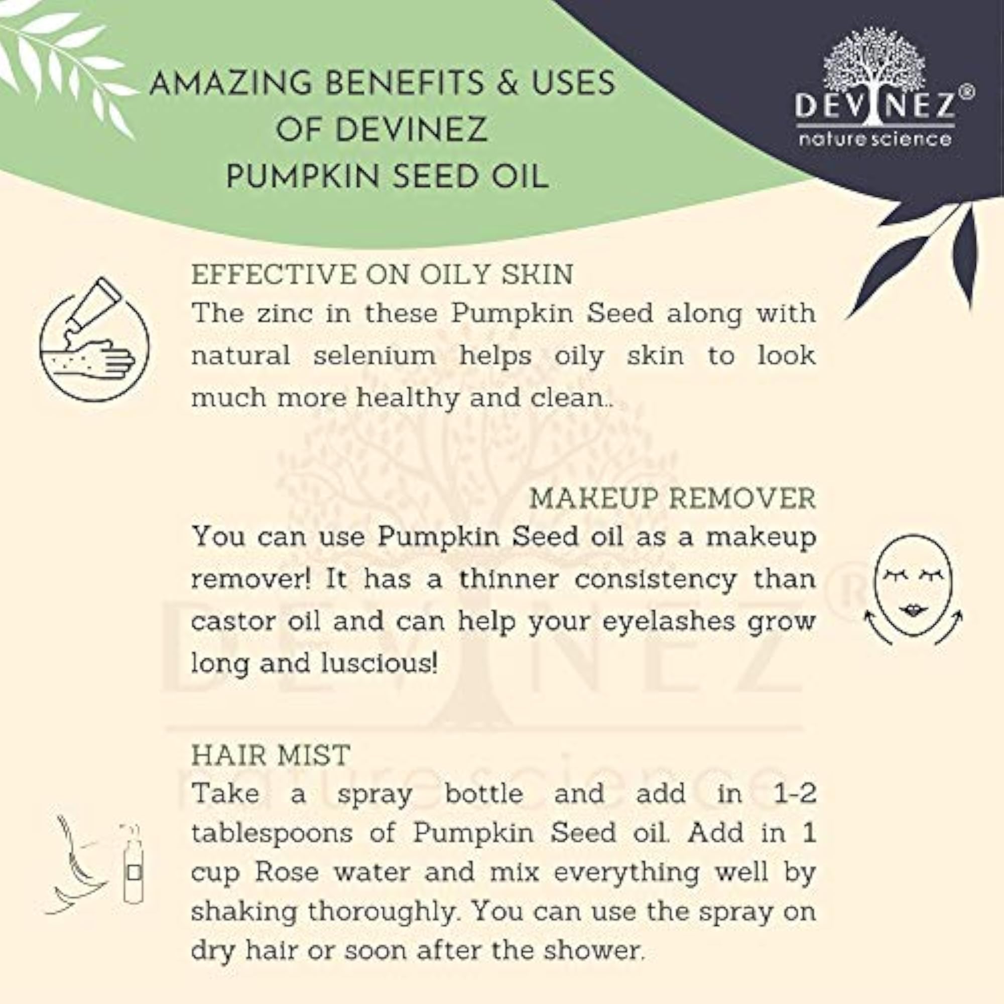 Pumpkin Seed Pure Cold Pressed Oil, Natural Health