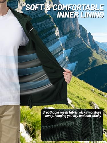 Image of SWISSWELL Mens Rain Jacket & Coats Packable Lightweight Waterproof Rain Shell Hooded for Golf Travel Hiking
