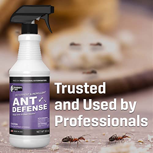 Exterminator’s Choice - Ant Defense Spray - 32 Ounce - Natural, Non-Toxic Ant Repellent - Quick And Easy Pest Control - Safe Around Kids And Pets - Eliminates And Deters Ants #TOP6