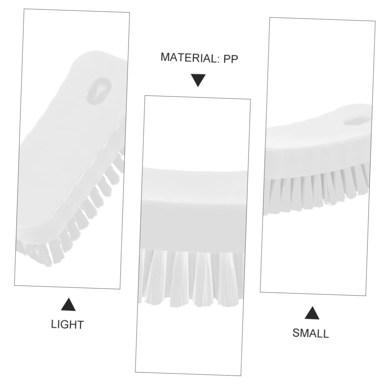 FRCOLOR 3 Piezas Cepillo Para Las Uñas Cepillos De Manicura Para Uñas Cepillo Para Limpieza De Uñas Herramienta De Uñas De Manicura Polipropileno Lavabo Herramientas De Uñas
