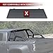 ARMORDILLO CR1 Roll Bar Chase Rack for 1/2 Ton Full Size Truck|LED Light Mounts|04-24 F150 F-150|07-18 Silverado Sierra 1500|07-24 Tundra|04-24 Titan|19-24 Ram 1500|CR-1 7180338 Chase Bar Matte Black
