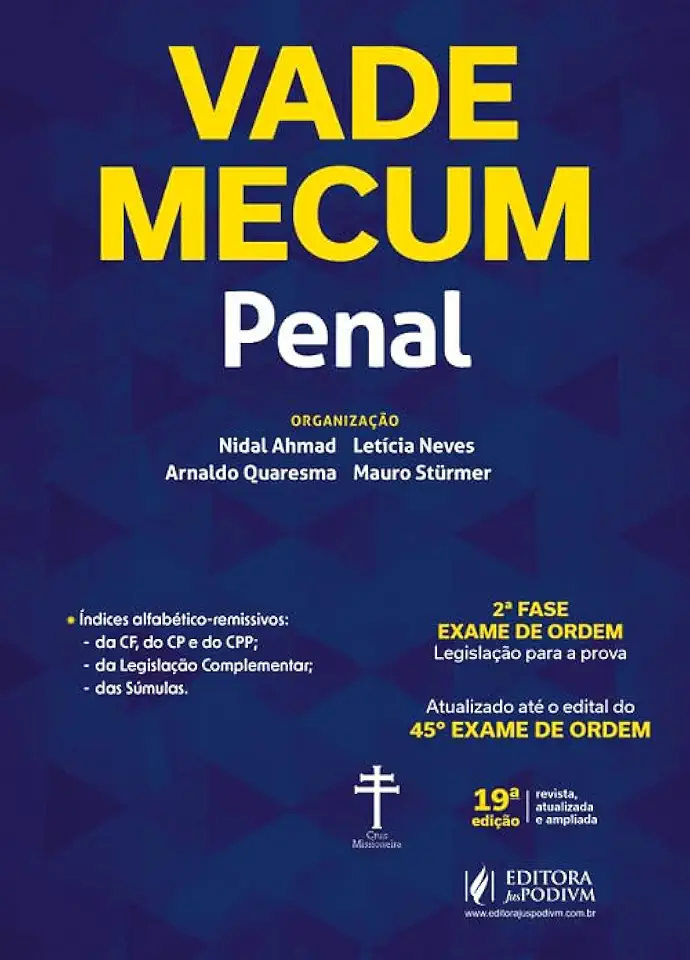 Vade Mecum Penal - 45º Exame de Ordem - 19 Edição 2026 Juspodivm
