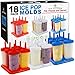 U.S. Kitchen Supply 18-Piece Classic Reusable Jumbo Ice Pop Mold  Set