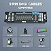 CO-Z 192 DMX 512 Stage DJ Light Controller Lighting Mixer Board Console for Light Shows, Party Disco Pub Night Club DJs KTV Bars and Moving Heads
