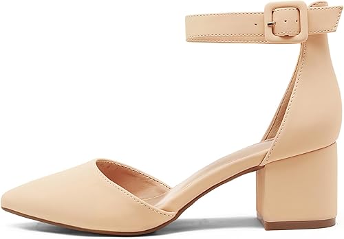 Miniatura 2 de DREAM PAIRS Zapatos de tacón bajo para mujer