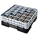 Cambro 25S1114110 25 Compartment Camrack 11 3/4" Black Case of 2