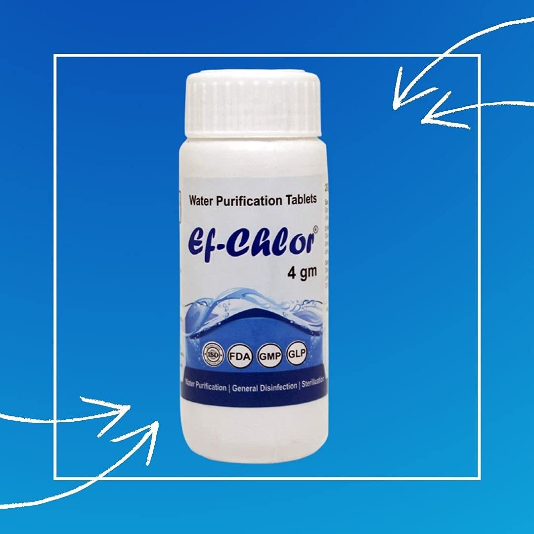 EfChlor 4 gm Water Purification Tablets Drinking Water Purifying
