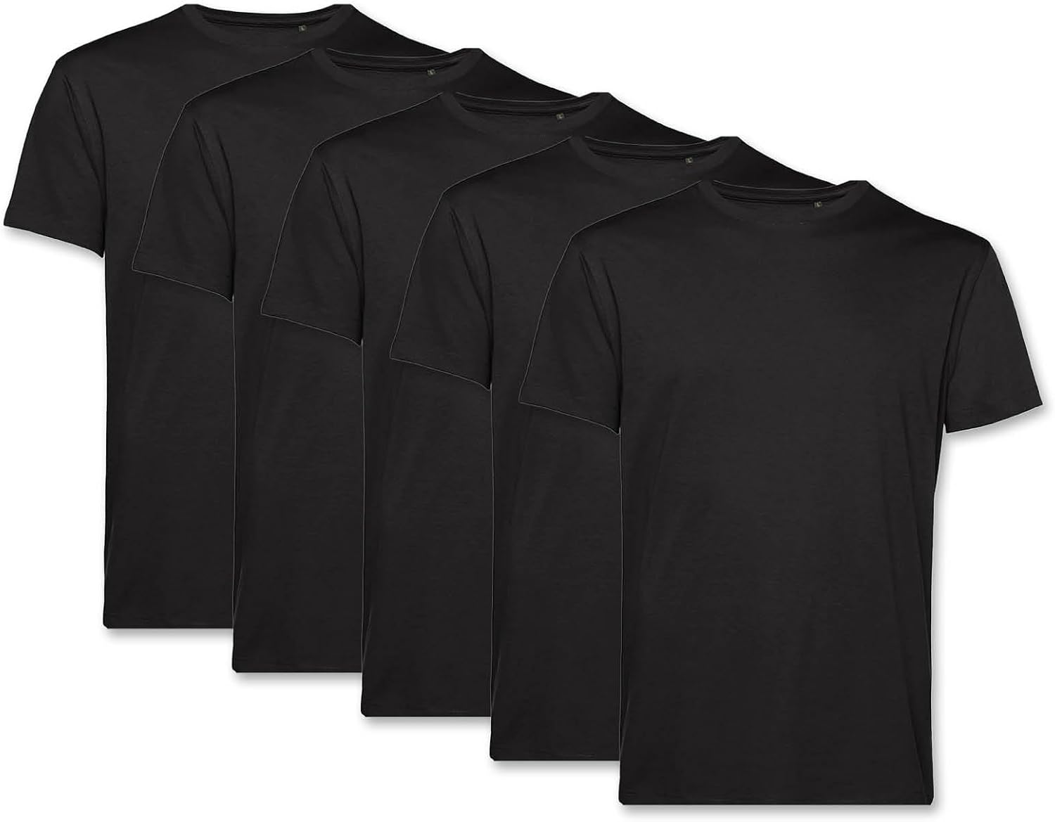 Men's T-Shirt Pack of 5 Organic Cotton