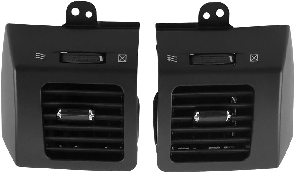 Side Air Conditioning Outlet Vent Compatible with Toyota Land Cruiser Prado LC120 Lexus GX470 2003-2009 Grille Left and Right Side 2-Pack Black Replace 5566060140 556606015