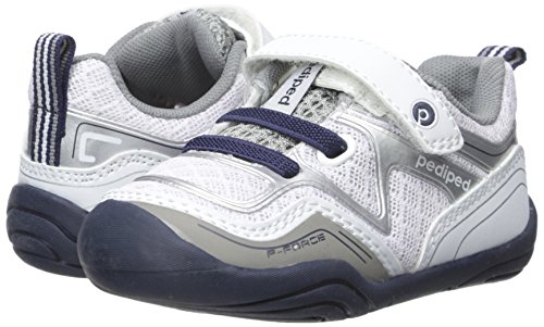 Pediped Grip Force Athletic Shoe (Toddler), White/Navy, 19 Eu(4-4.5 E Us Toddler) #TOP6