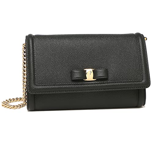 [フェラガモ]ショルダーバッグ ヴァラ ミニバッグ ブラック レディース FERRAGAMO Salvatore Ferragamo 22C940 0675575 2022SS [並行輸入品]
