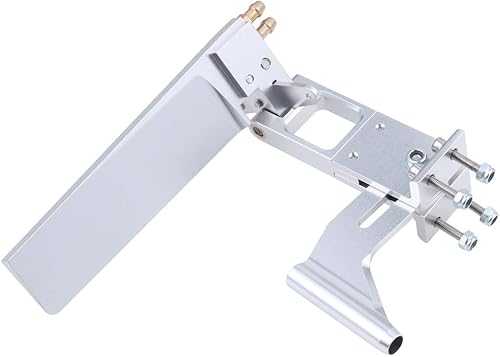 Miniatura 6 de Timón de barco RC de aluminio de 4.331 in con soporte de soporte de soporte de puntal de eje de 0.157 in, recogida de agua doble