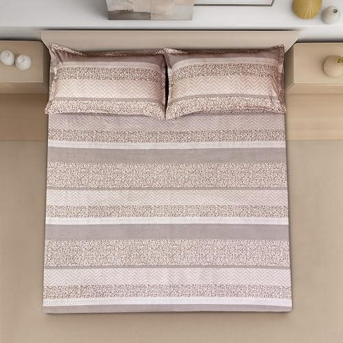 Image of Signature Reversible Super Soft Double Bed Comforter /Quilt Set 350GSM 88x90 inches, and Fitted Elastic Bed Sheet with Pillow Covers (Sunny Day, Fitted Bedsheet with Pillow Covers Only)