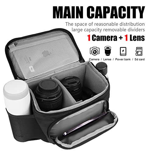 Small Camera Sling Bag for Travel Photography - Compatible with Canon, Nikon, Sony, Fuji Cameras