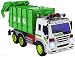 WolVol Friction Powered Garbage Truck Toy With Lights and Sounds For Kids (Can Open Back)