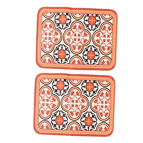 Set de table cuir Amosfun style occidental idéal pour bars et cafés - 2