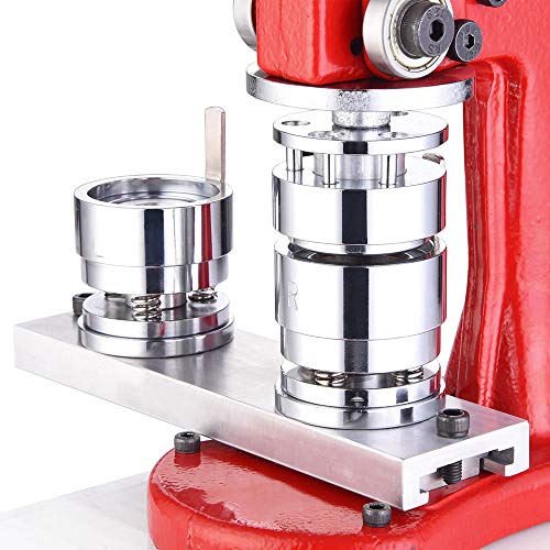 1 1/4 In Button Badge Maker Punch Press Machine 1000Pcs Pin-Back Button Parts Circle Cutter Cast Iron Abs And Injection Glass Fiber Metal Slide Plate For Making Pin Buttons Rope Ties Us Delivery… #TOP4