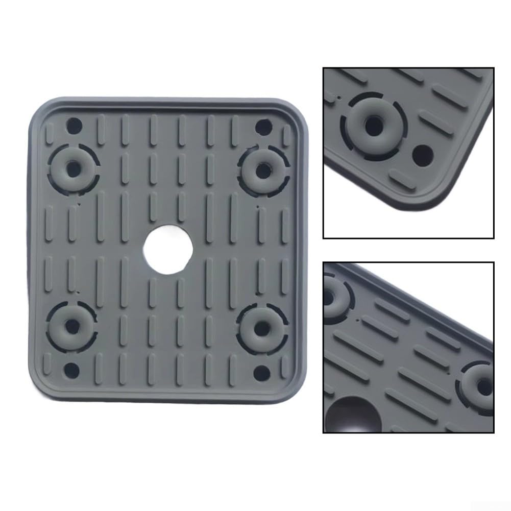 5 ventosas de goma para centros de mecanizado CNC 140 x 130 x 17 mm, resistentes al desgaste con tiras antideslizantes y amortiguación de 4 orificios para máquinas de carpintería