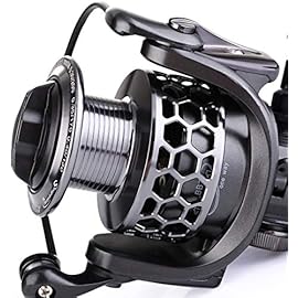 Sougayilang Fishing Reel 13+1BB Light Weight Ultra Smooth Aluminum Spinning Fishing Reel with Free Spare Graphite Spool (XY2000)