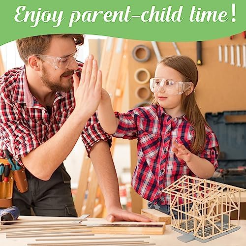 Balsa Wood Sticks, 100 PCS Square Wooden Sticks for Craft, Natural Wood Strips, Unfinished Dowling Rods for Art, DIY Projects & Woodcraft (3 x 3 x 300 mm)