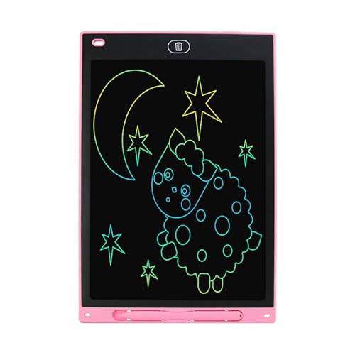 10 Inch Color LCD Writing Tablet for Kids - Reusable Drawing Board with Stylus, Eye-Friendly Screen, Mess-Free Doodle Pad, Educational Toy for Toddlers & Children (Pink)