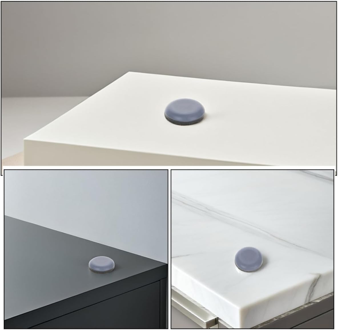 8pcs Small Kitchen Appliance Slider PTFE Non Slip Floor Protection | Lightweight, Easy Installation, Anti Slip Design, Suitable for Mixer Use, Compact Countertop Movement