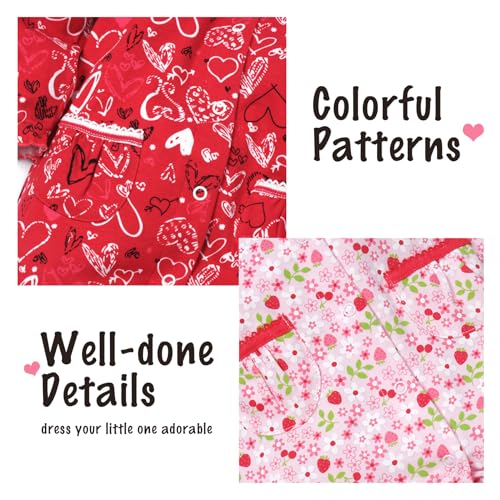 Baby Girls 100% Cotton Long Sleeve Rompers Footless Jumpsuits One-Piece Outfits2