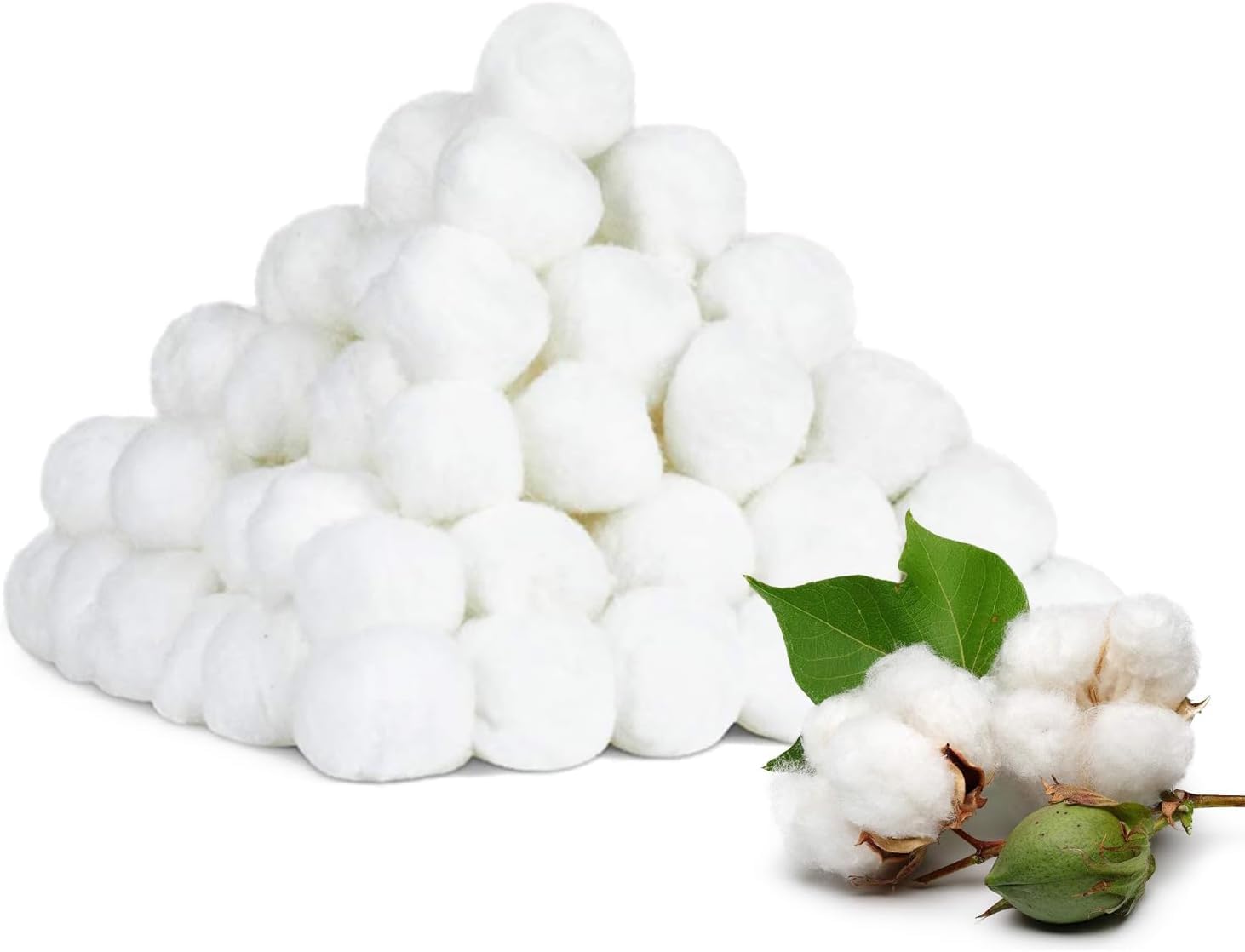 Batuffoli di Cotone Idrofilo per Trucco e Pelli Sensibili - 100 Pezzi - Per Salone di Bellezza e Uso Domestico