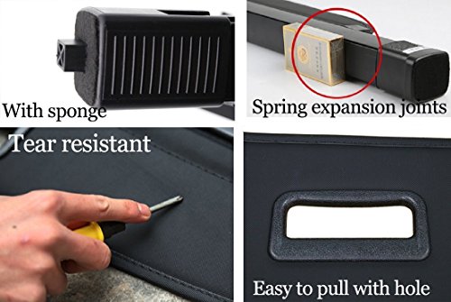 Danti Black Retractable Rear Trunk Cargo Luggage Security Shade Cover Shield For Ford Escape 2013 2014 2015 2016 2017 2018 2019 #TOP3