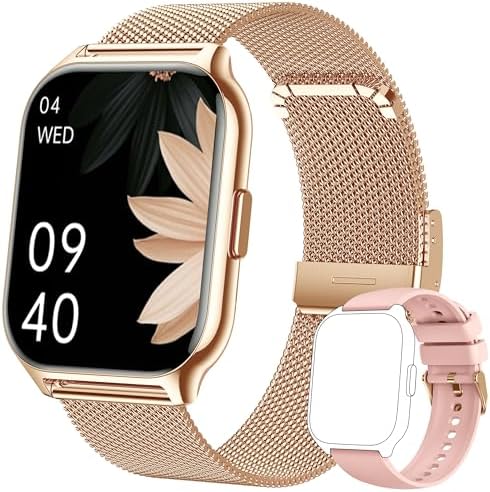Women's Smart Watch, [Two Straps] Bluetooth Call and Receive What...