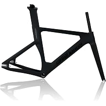 700C Fixed Gear Bike Frameset 49cm 51cm 54cm 57cm Carbon Fiber Racing Track Bike Frame C Brake Bike Frame 100/120mm Quick Release Frame