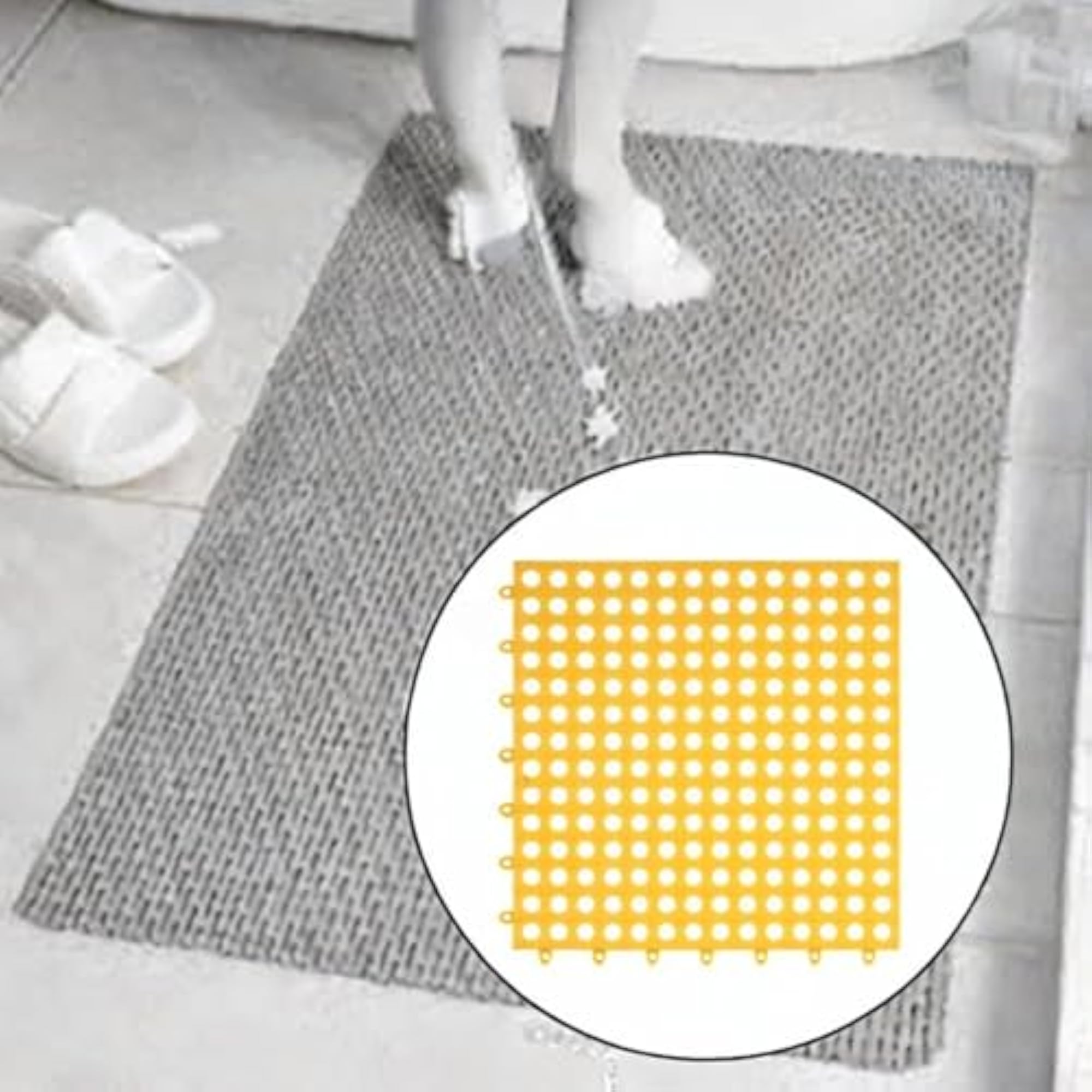 Yellow Non-Slip Waterproof Pool Bath Mat