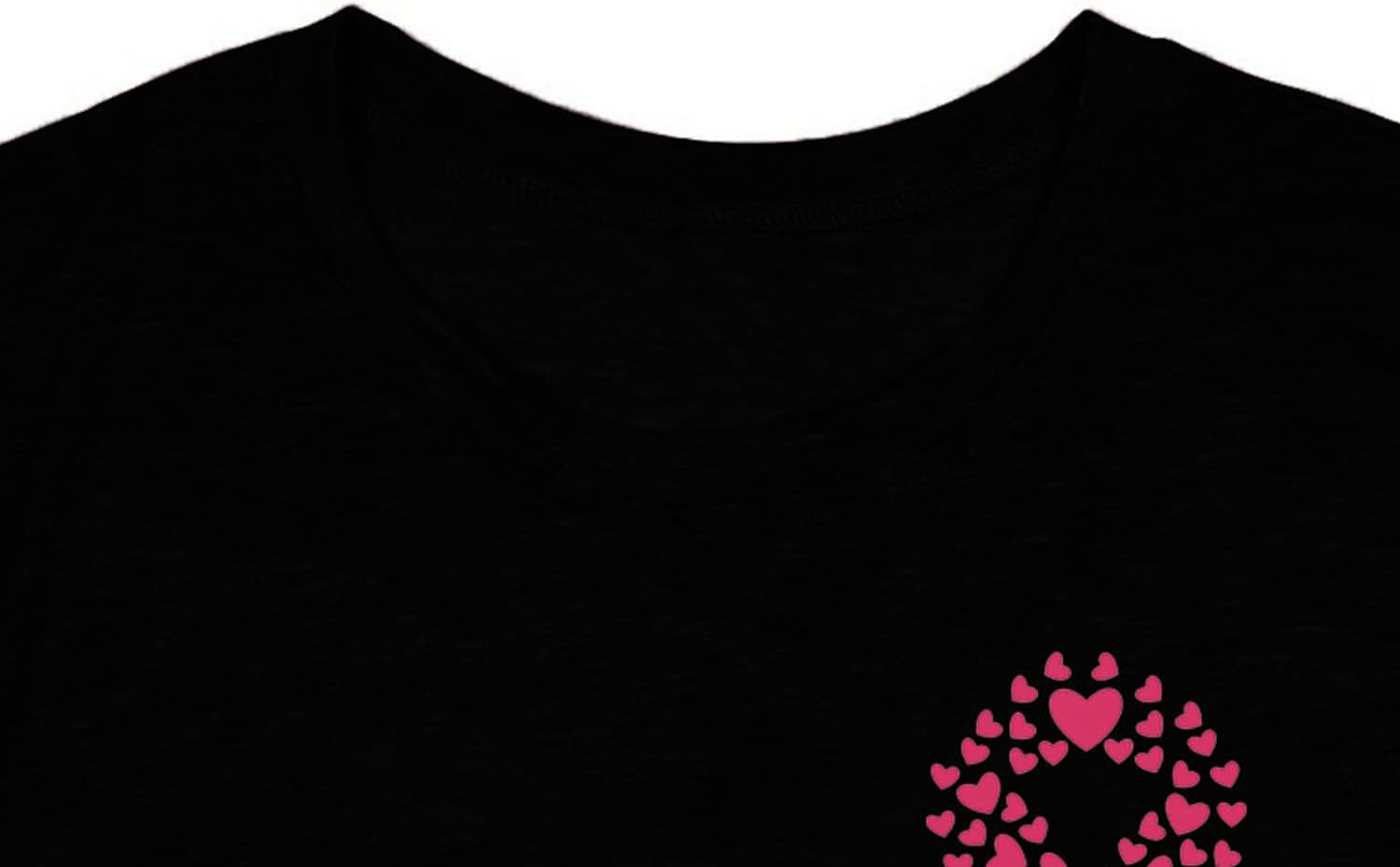 Pink Ribbon Heart Shirt for Women Breast Cancer Survivor T-Shirts Womens Breast Cancer Shirts - Image 7