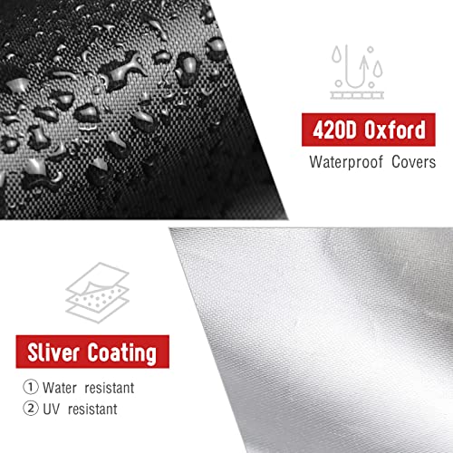 Hengme Outdoor Fireplace Cover For Fire Sense 01471 Fire Pit,Durable Waterproof And Uv-Resistant Patio Outdoor Fireplace With Drawstring Cord All Season Protection #TOP3