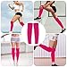 phnydreg 3 Pairs Black Leg Sleeve Socks Shin for Men Women Soccer Running Cycling (3, Pink)