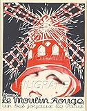 SANS CADRE PostersAndCo ™ Le Moulin Rouge Cabaret Rmrb-Poster/Reproduction HQ 40x60cm d\'une Affiche Vintage/Ancienne